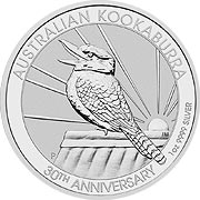 Australijska Kookaburra 1 uncja srebra