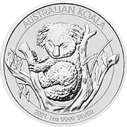 Australijski Koala 1 uncja srebra