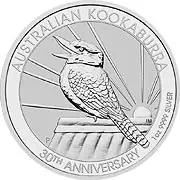 Australijska Kookaburra 1 uncja srebra